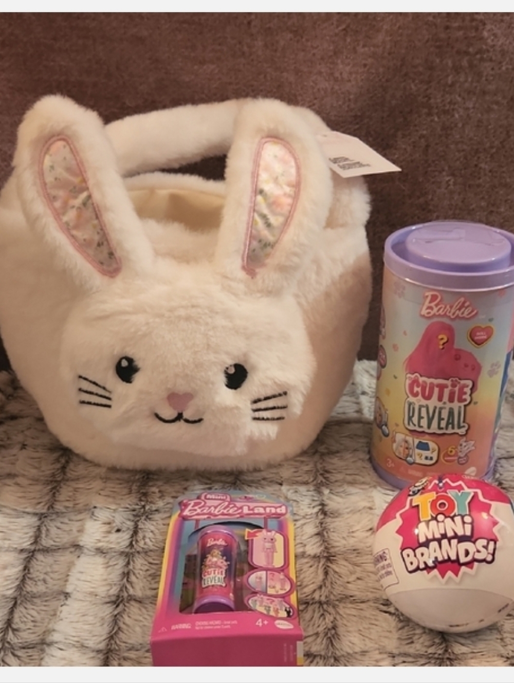 NWT Claires Barbie Easter Basket Girls Toy Lot